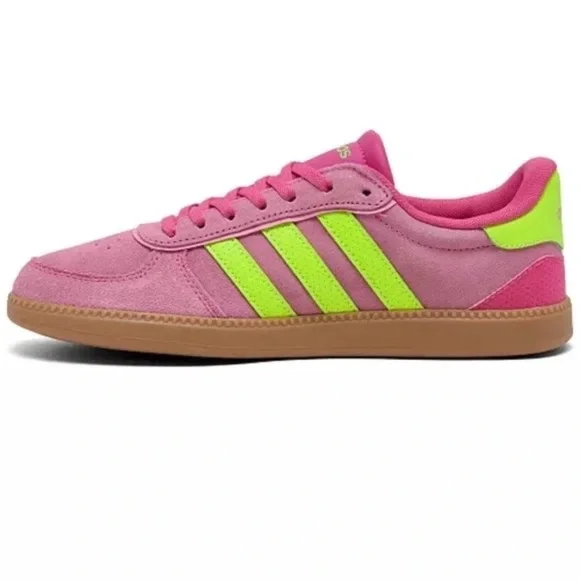 Brand new in Box Adidas Breaknet Sleek Pink Suede Sneakers Size 10 - Picture 2 of 3